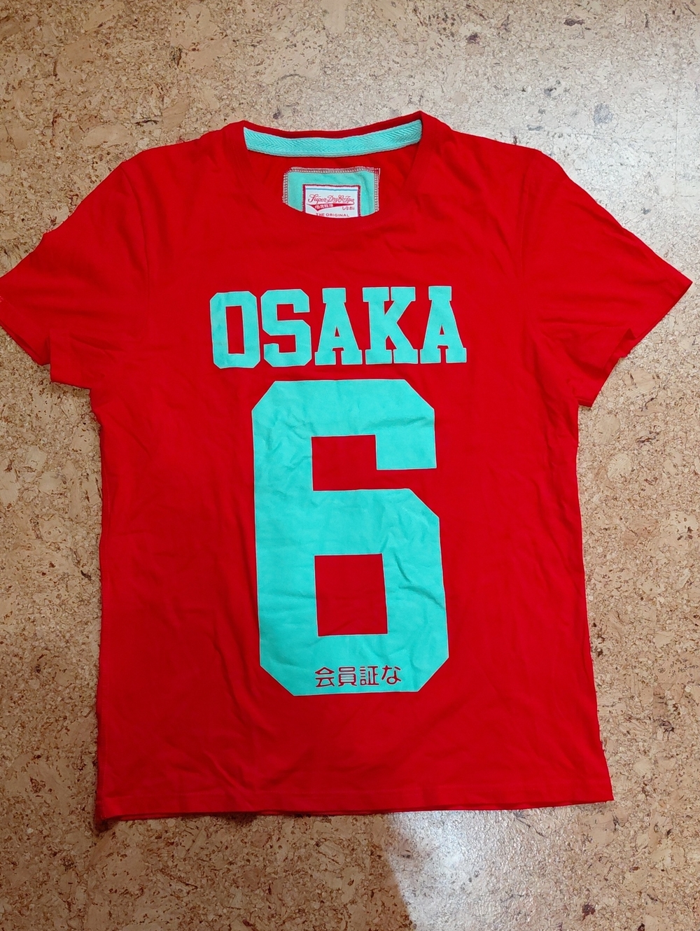 Superdry Men's Red/Mint Osaka Graphic T Shirt Size XXL